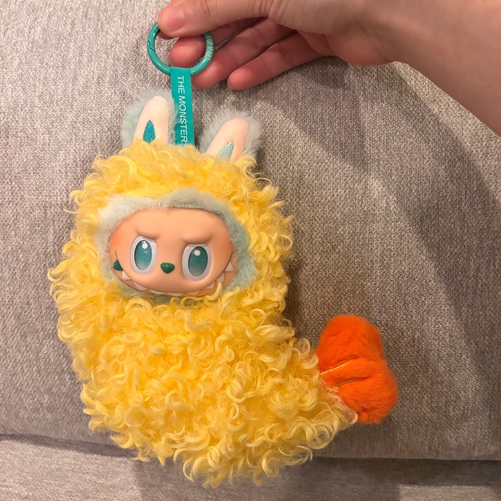 Labubu big into energy serenity with shrimp tempura outfit - Picture 1 of 6